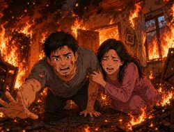 Sering Adu Mulut , Suami Tega Bakar Istri dan Dirinya Sendiri