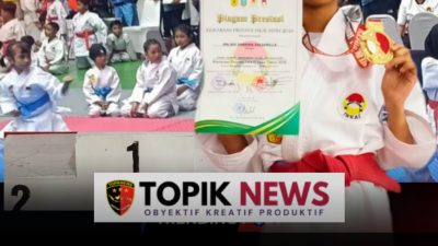 Hebat! Di Usia 9 Tahun, Balqis Shakira Juara 1 Karate Tingkat Provinsi, Ternyata Anak Prajurit TNI