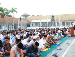 Salat Iduladha di Lapas Banyuwangi, Warga Binaan Diajak Petik Hikmah Keikhlasan