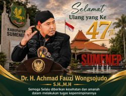 Pemred Topik News Berikan Ucapan Selamat Ulang Tahun Kepada Bupati Sumenep