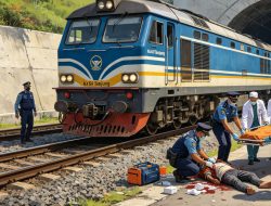 Warga Ketapang Tewas Tertabrak Kereta Api Sri Tanjung