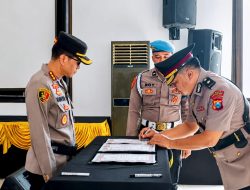 Kapolresta Banyuwangi Pimpin Upacara Sertijab Sejumlah Pejabat Utama dan Kapolsek, Ini Daftar Lengkapnya