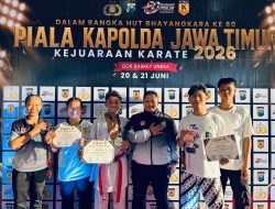Sambut Hari Bhayangkara ke-80, Atlet Karate Polresta Banyuwangi Borong Medali di Kapolda Jatim Cup 202