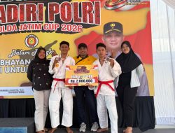 Tunjukkan Semangat Juang Bhayangkara, Tim Beladiri Polresta Banyuwangi Raih Podium di Kapolda Jatim Cup 2026